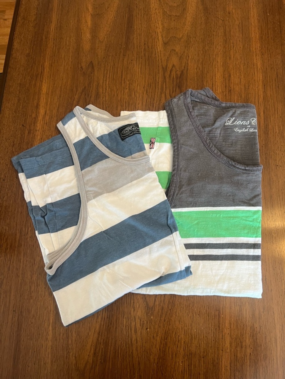Mens Striped Tank Tops